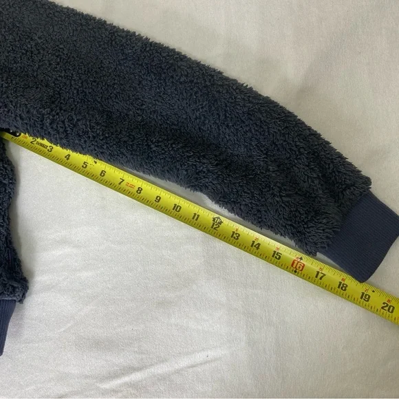 Patagonia Worn Wear Los Gatos Thick Fleece Blue Bomber Jacket Women's Small - Picture 8 of 16